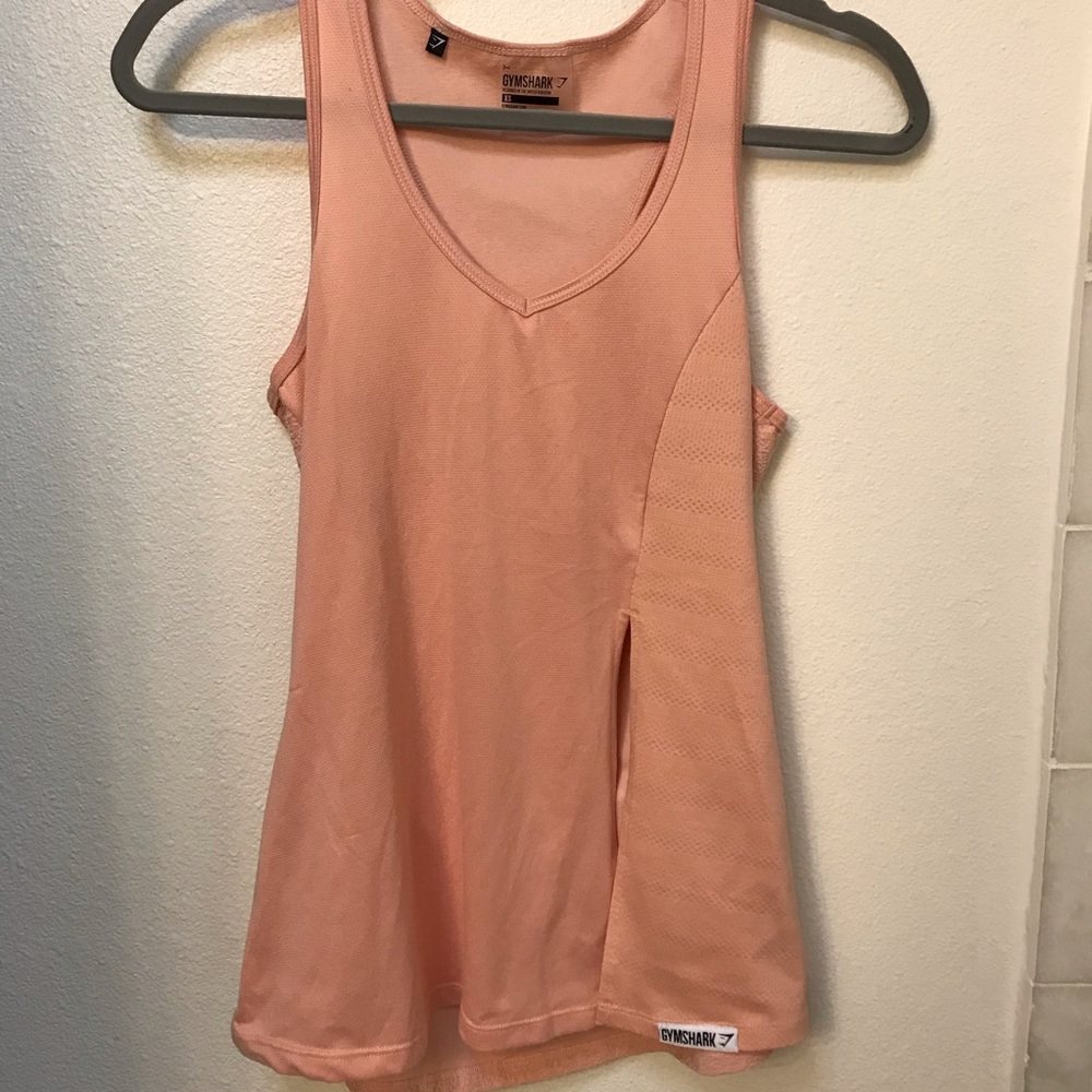 Gymshark true texture slit top